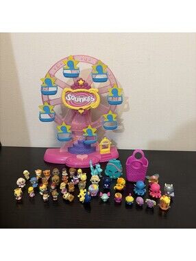 2011 Squinkie Ferris Wheel Plus Squinkies And More Tested Working